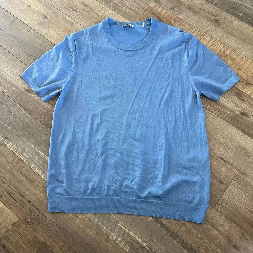 Sandro women sky blue shirt size L